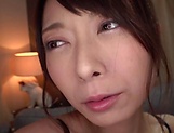 Elegant Asian sex doll Sakurai Moe gives a double blowjob on cam